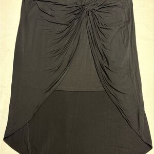 INC International Concepts Black High Low Skirt